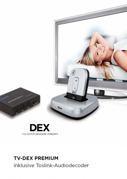Widex TV-Dex Premium mit Toslink Audiodecoder
